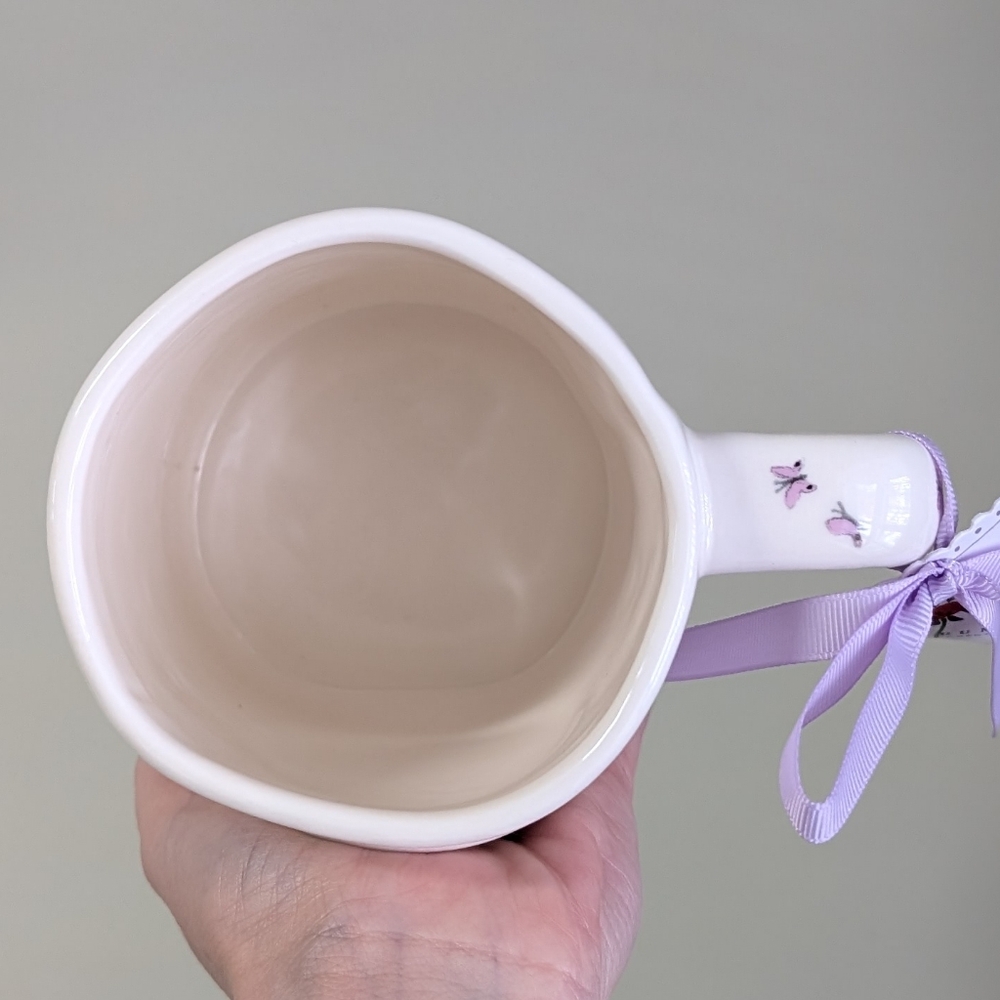 Rae Dunn NANA with Floral Design and Butterfly Accented Handle 🦋 - Picture 2 of 5